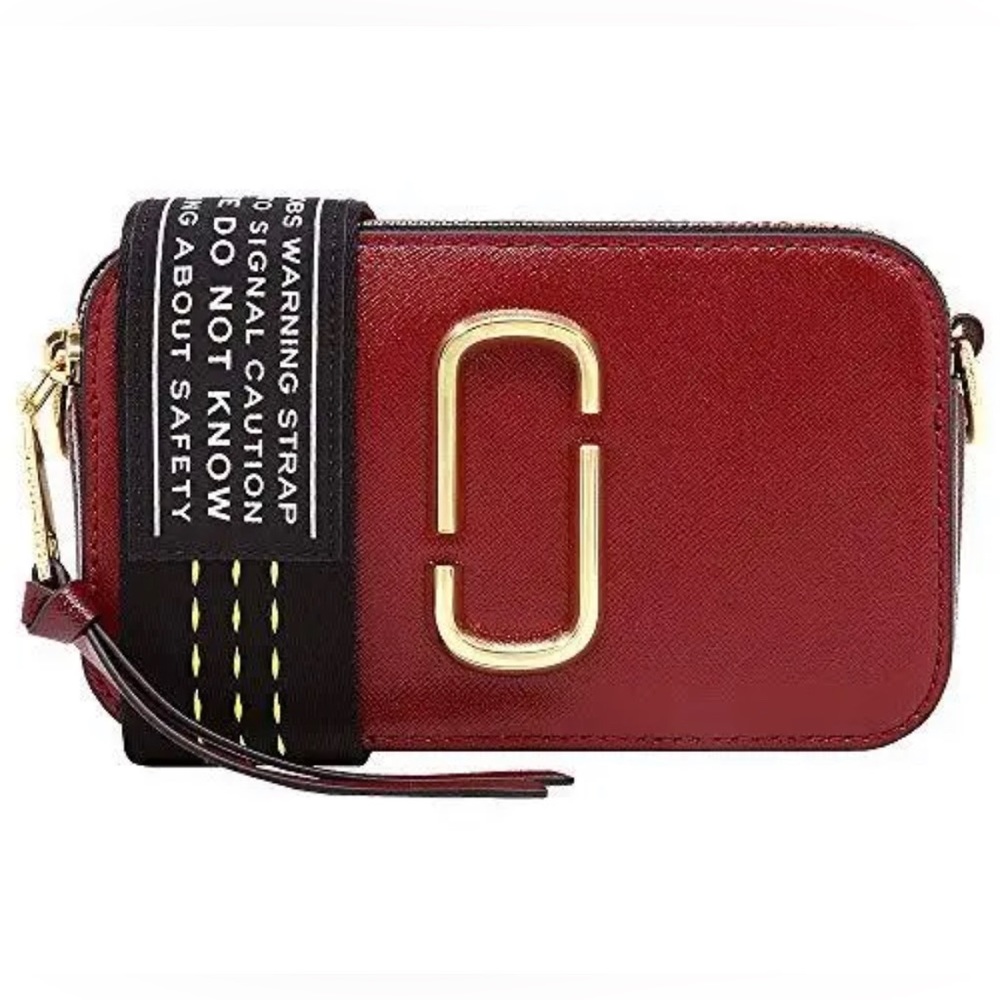 Marc Jacobs Snapshot DTM Leather Camera Bag Cranberry Multi